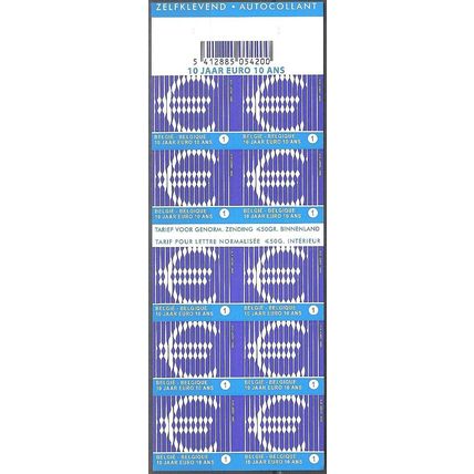 Belgique 2009 COB Carnet 100 Neuf ** Cote (2016) 18.80 € 10 ans Euro