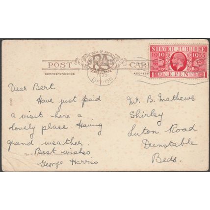 Buckfast Abbey Bells, Devon, 1935 - RA Series Postcard