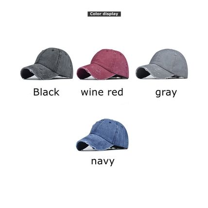 Bun Hat Cotton Summer Sun Sport Snapback Ponytail Baseball Cap Ladies High