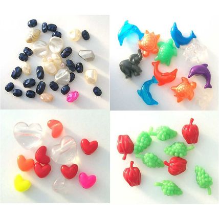 Beads 68 plastic multi colors and shapes kids projects bracelets suncatchers