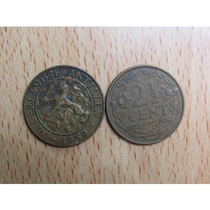 Netherlands Antillen 1959 2 1/2 Cents Coin