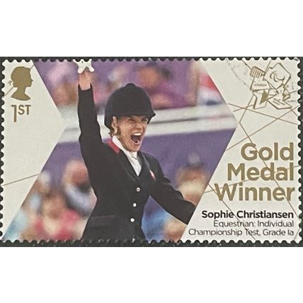Great Britain 2012 Paralympic Gold equestrian 1a Christiansen Used SG 3385 stamp
