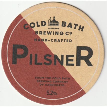 BEER MAT - COLD BATH BREWING - IPA/PILSNER - (Cat No 008) - (2022)