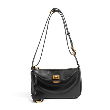 Genuine Leather Women Shoulder Bag Vintage Crossbody Purse Handbag Black
