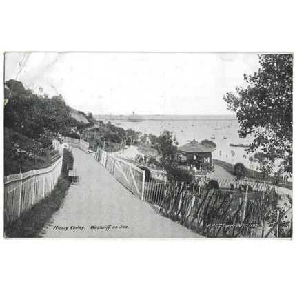 Happy Valley, Westcliff On Sea, Essex, Postcard.