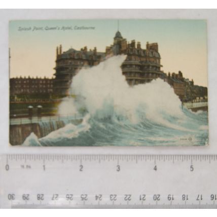 vintage postcard Queens Hotel, Eastbourne