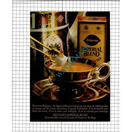 Ridgways Imperial Blend Tea VINTAGE ADVERT - 1980