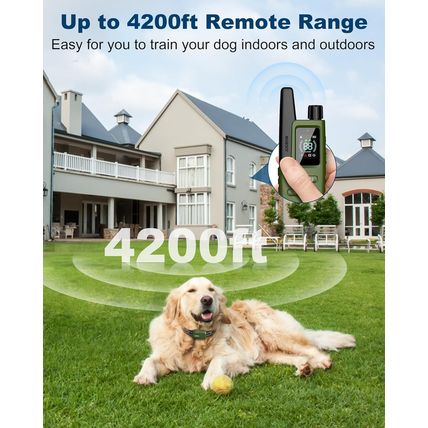 Jugbow Dog Shock Collar - 4200FT Dog Training Collar with Remote Innovative IPX7