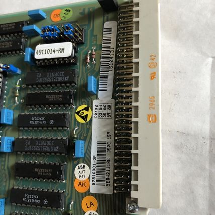 ABB DSPC 157,57310001-GP/2 PCB BOARD (SEE PICTURES NO MEMORY!!),EE