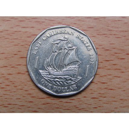 Eastern Caribbean Territories 2002 $1 Dollar Coin