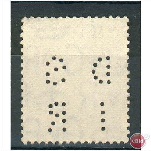 GB stamps 1941-42 KGV1 -3d pale violet SG490 perfin - 3