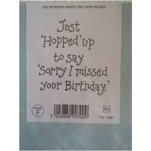 Sorry I Missed Your Birthday #2