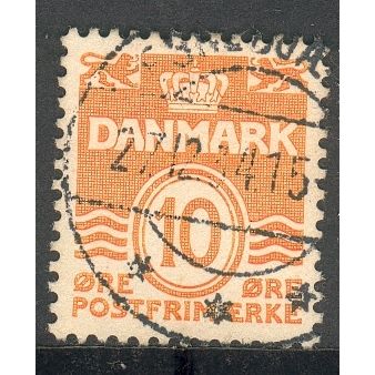 Denmark stamps 1933 - 10ore numeral - used