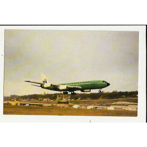 Aviation BRANIFF BOEING 707-327C Postcard by Mary Jayne (MJ351)