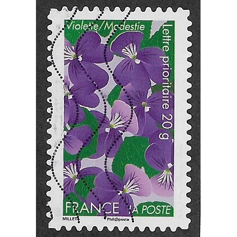 FRA 2012 (60c)(S/A) 'FLOWERS - VIOLETS ' FINE USED (EBID56-671)