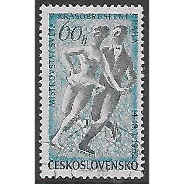 Mi 1317: 60 h. slate-blue/pale blue World Figure Skating Championships, Prague.