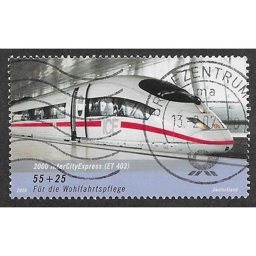 GER 2006 €0.55 + 25 'TRAINS' FINE USED (EBID60-313)