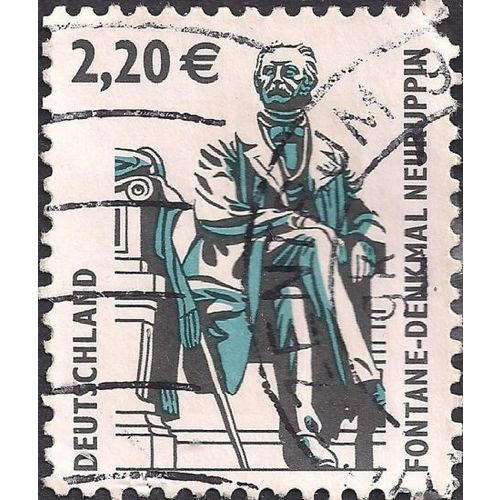 GERMANY, Fontane Monument, Neuruppin, grey 2003, 2.20Euro