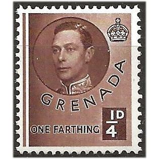 Grenada 1937 SG152 1/4d Brown Mounted Mint . .. .