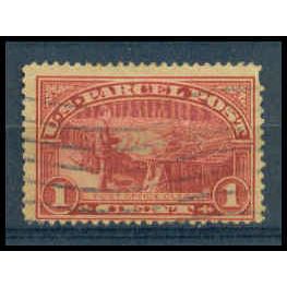 Used Q1 1c Post Office Barely Clears WA1573