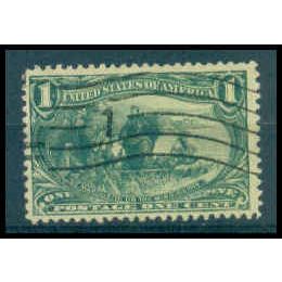 Used 285 1c Marquette on the Mississippi Fine Plus C3805