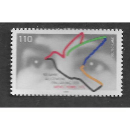 GER 1998 U/M 100pf 'HUMAN RIGHTS' (EBID78-794)