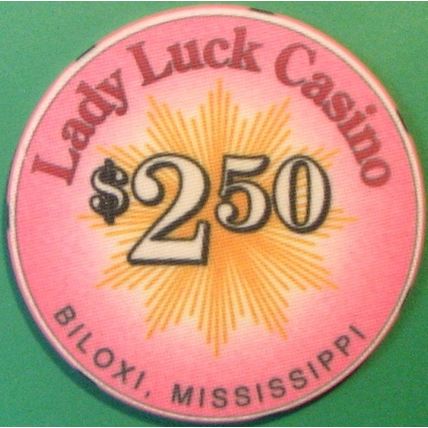Lady Luck. $2.50 Casino Chip. Biloxi, MS. X88.