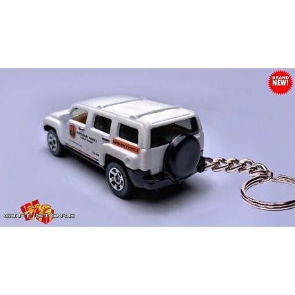 RARE KEYCHAIN WHITE HUMMER H3