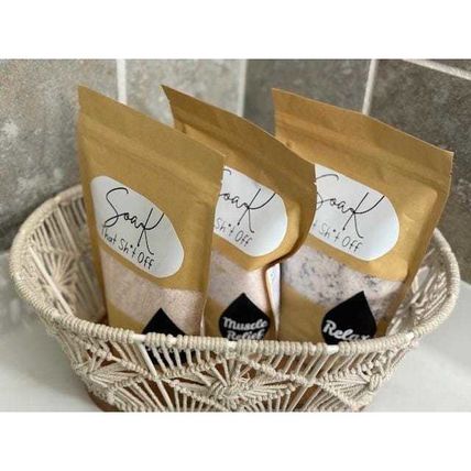 Soak That Sh*t Off Handcrafted 100% Natural Luxurious Bath Salts (Relax 14oz)