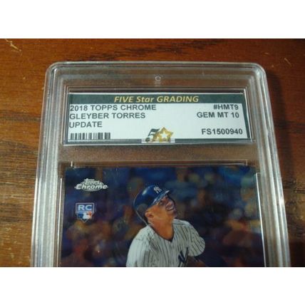 2018 Topps Chrome, Graded Gem Mint 10, GLEYBER TORRES, Yankees, Update
