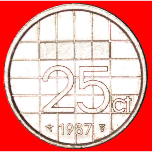 PORTRAIT LEFT: NETHERLANDS ★ 25 CENTS 1987!!! LOW START★ Beatrix 1980-2013