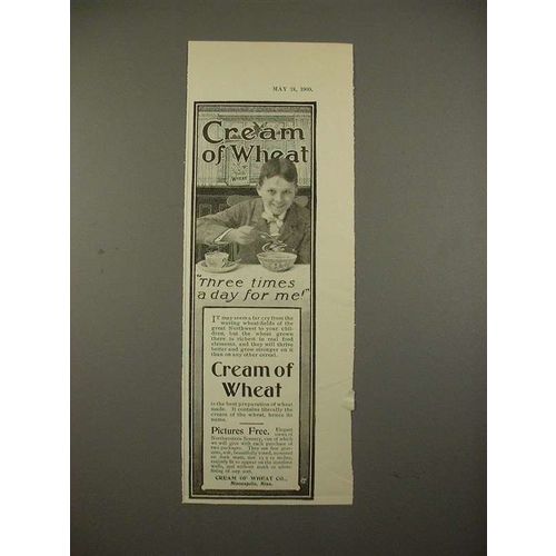 1900 Cream of Wheat Ad - Three Times a Day