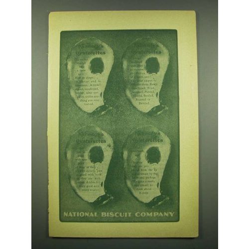 1902 Nabisco Kennedy's Oysterettes Ad - National Biscuit Company