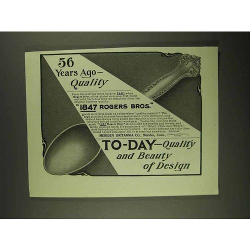 1903 1847 Rogers Bros. Silver Ad - 56 Years Ago