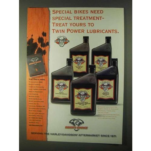 1999 Biker's Choice Twin Power Lubricants Ad - Special