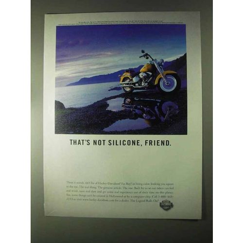 2000 Harley-Davidson Fat Boy Motorcycle Ad
