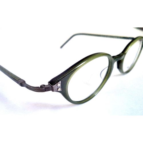 New Kio Yamato Cateye Eyeglasses Frames Green Horn Rim 45-21 Japan Glasses Women