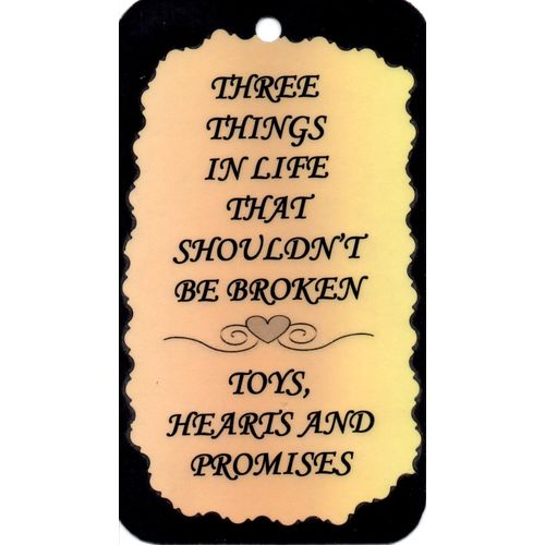 1108 Inspirational Saying Shouldn't Be Broken Toys Hearts Sign Magnet Gift