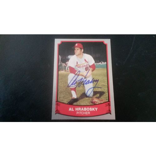 1989 Pacific Baseball Legends Card # 115 Al Hrabosky Autograph Cardinals