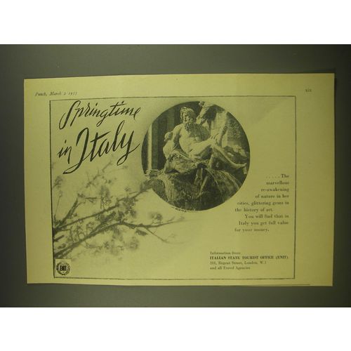 1955 Italy Tourism Ad - Springtime in Italy