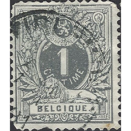 BELGIUM, Lion Couchant, grey 1884, 1c