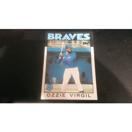 1986 Topps Traded Card # 119T Ozzie Virgil Excellent (5) Atlanta Braves