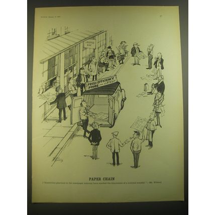 1967 Cartoon by Norman Mansbridge - Paper Chain