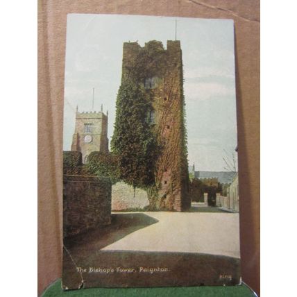 THE BISHOP'S TOWER, PAIGNTON, DEVON, unused antique postcard