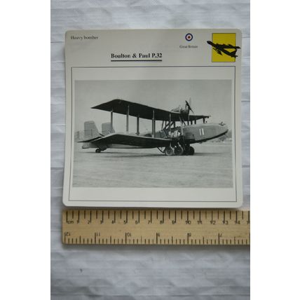 Boulton & Paul P.32 - GB - Heavy Bomber - Collectors Club Card