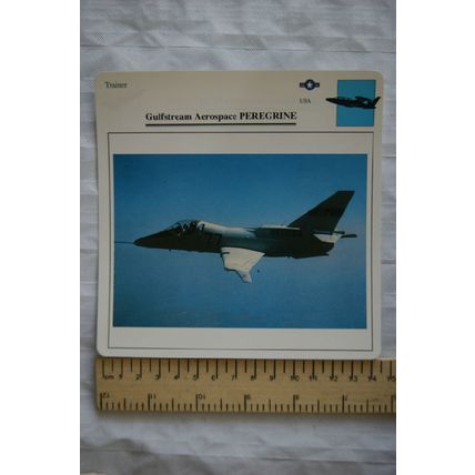 Gulfstream Aerospace Peregrine - USA - Trainer - Collectors Club Card