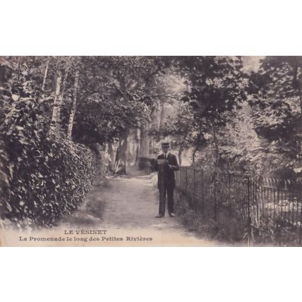 Le Vesinet Promenade De Petites Rivieres Old Postcard