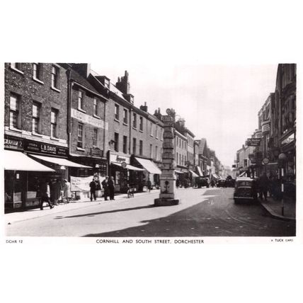 Hairdressers On Cornhill South Street Dorchester Old RPC Postcard