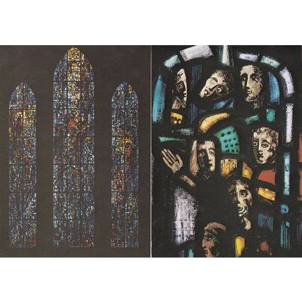 Salisbury Cathedral Stained Glass Prisoners Of Conscience Window 2x Postcard s