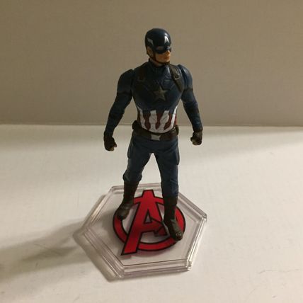 Official Marvel Avengers Captain America About 3" Plastic Figurine